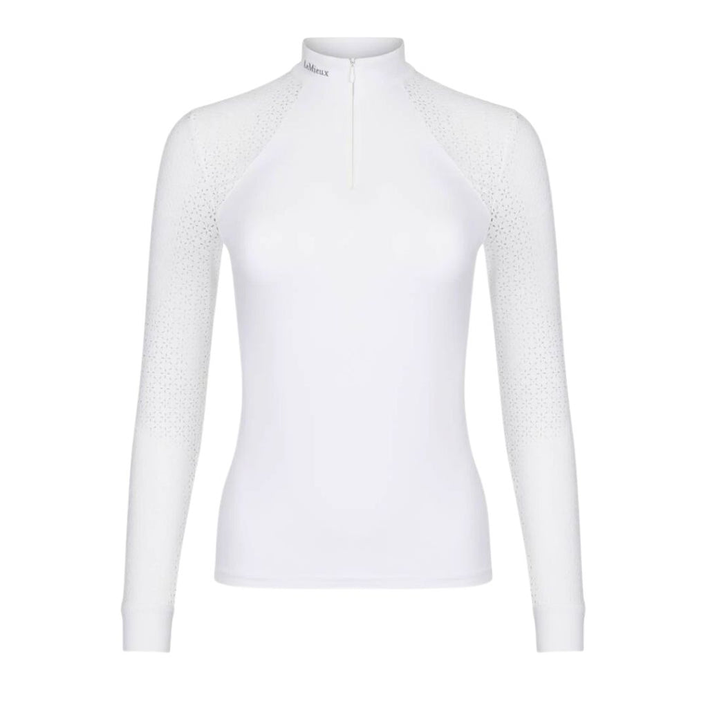 LeMieux Olivia Long Sleeve Show Shirt - White | Malvern Saddlery