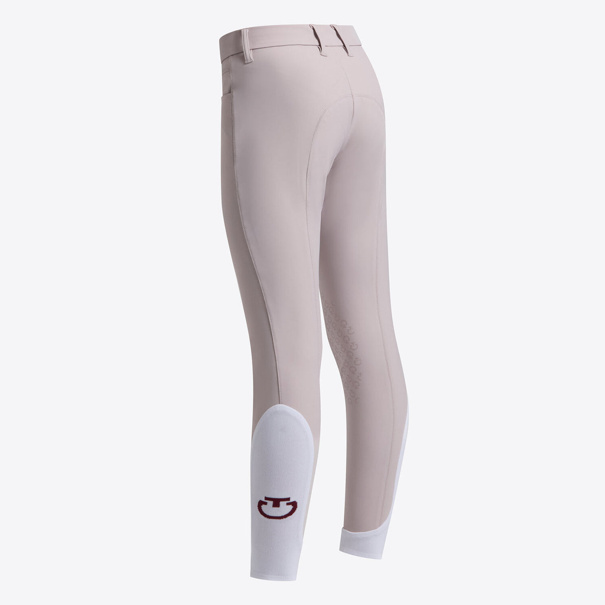 Cavalleria Toscana Girls' Knee Grip Breeches - Ice Violet, back view | Malvern Saddlery
