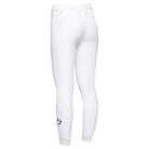 Cavalleria Toscana Girls' Horse and Helmet Knee Grip Breeches - White, back view | Malvern Saddlery