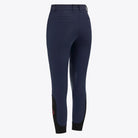 Cavalleria Toscana Girls' Dash Knee Grip Breeches - Ocean Blue, back view | Malvern Saddlery