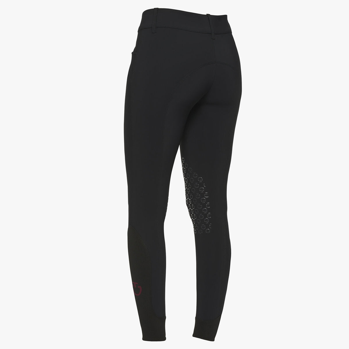 Cavalleria Toscana Women's American Knee Grip Breeches - Black, side view | Malvern Saddlery