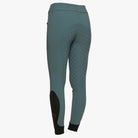 Cavalleria Toscana Women's American Full Grip Breeches - Petroleum, back view | Malvern Saddlery