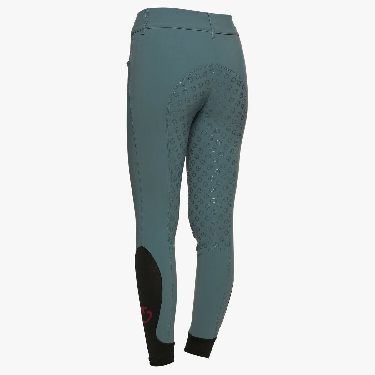 Cavalleria Toscana Women's American Full Grip Breeches - Petroleum, back view | Malvern Saddlery