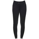 Cavalleria Toscana Women's Perforated Logo Tape Full Grip Breeches - Black, back view | Malvern Saddlery