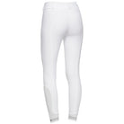 Cavalleria Toscana Women's High Waist Full Grip Breeches - White, back view | Malvern Saddlery