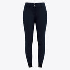Cavalleria Toscana Women's RS High Waist Knee Grip Breeches - Navy, front view | Malvern Saddlery
