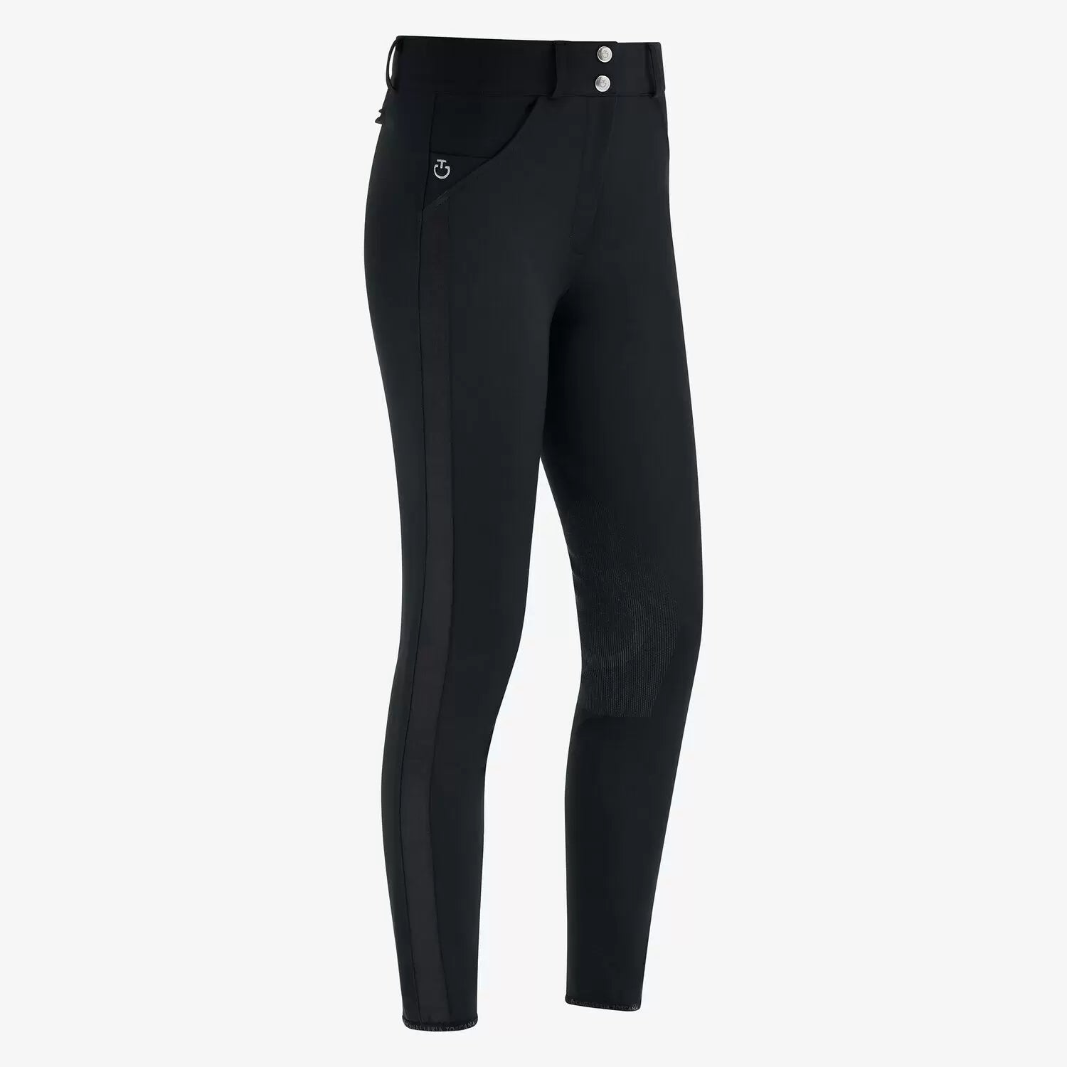 Cavalleria Toscana Ladies Tuxedo Knee Grip Breech - Black | Malvern Saddlery