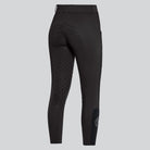 Cavalleria Toscana Women's Perforated Insert Full Grip Breeches - Black, back view | Malvern Saddlery