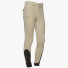 Cavalleria Toscana Boy's Knee Grip Jumping Breeches - Beige, front | Malvern Saddlery