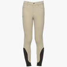 Cavalleria Toscana Boy's Knee Grip Jumping Breeches - Beige, back | Malvern Saddlery