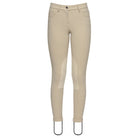 Cavalleria Toscana Kids' Knee Grip Jodhpurs - Beige, front view | Malvern Saddlery