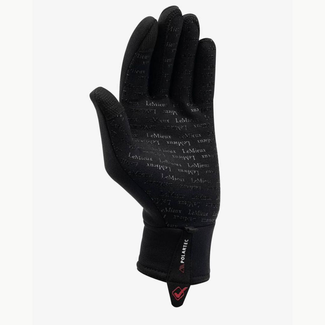 LeMieux Polartec Gloves - Black | Malvern Saddlery