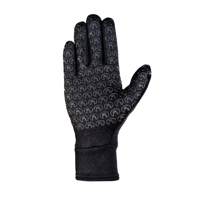Roeckl Warwick Polartec Fleece Glove - BLACK PALM VIEW | Malvern Saddlery