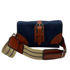 Rebecca Ray Racing Crossbody Bag - Navy w Chesnut | Malvern Saddlery