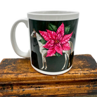 Rebecca Ray Pink Poinsetta Flower and Horse Mug | Malvern Saddlery