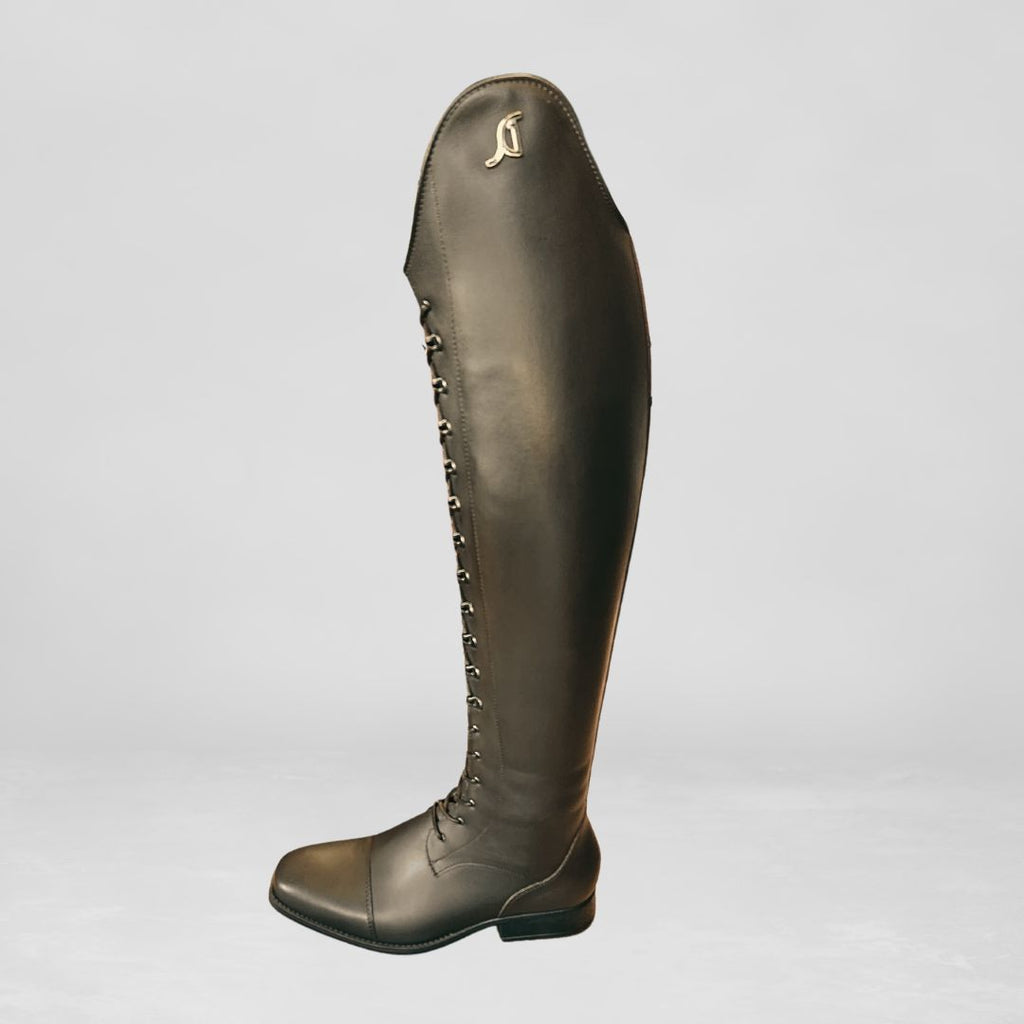 Sergio Grasso Arena Lace Up Riding Boot - Coffee Brown, Nappa Calfskin leather  | Malvern Saddlery