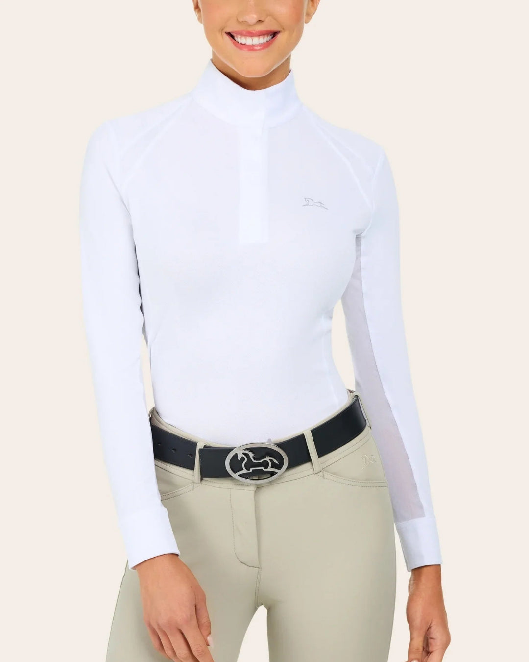 RJ Classics Sofia Ladies' Show Shirt - White | Malvern Saddlery