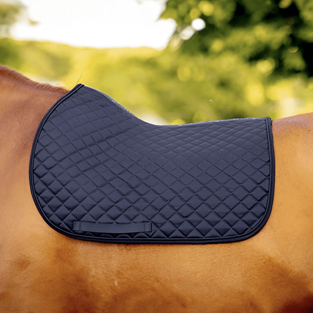 SP Rhodes Non Slip Jumper Saddle Pad - Navy | Malvern Saddlery