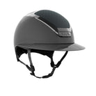 KASK Star Lady Pure Shine Equestrian Helmet - Anthracite Gray; on white background | English Riding Helmets | Malvern Saddlery