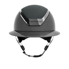KASK Star Lady Pure Shine Equestrian Helmet - Anthracite Gray; front view on white background | English Riding Helmets | Malvern Saddlery