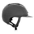 KASK Star Lady Pure Shine Equestrian Helmet - Anthracite Gray; side view on white background | English Riding Helmets | Malvern Saddlery