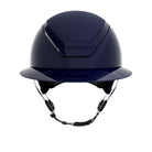 KASK Star Lady Pure Shine Equestrian Helmet - Atlantic Blue; front view on white background | English Riding Helmets | Malvern Saddlery