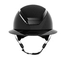 KASK Star Lady Pure Shine Equestrian Helmet - Black; front view on white background | English Riding Helmets | Malvern Saddlery