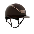 KASK Star Lady Pure Shine Equestrian Helmet - Espresso Brown; on white background | English Riding Helmets | Malvern Saddlery