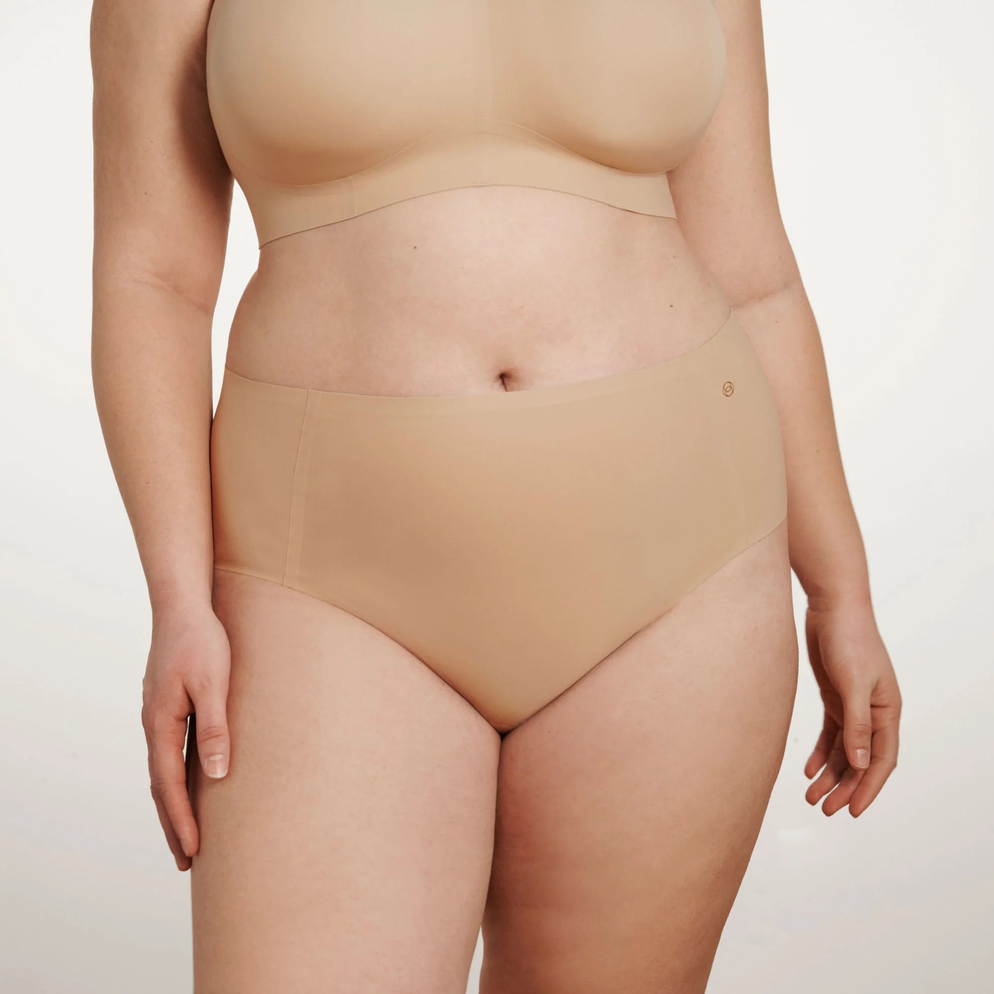 Evelyn & Bobbie High Waist Retro Seamless Bikini - Sand | Malvern Saddlery