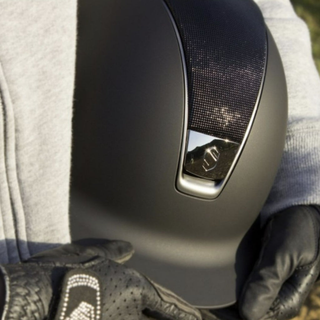 Samshield Shadowmatt Shimmer Helmet - Black | Malvern Saddlery