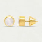 Dean Davidson Signature Midi Studs - Gold, Moonstone | Malvern Saddlery