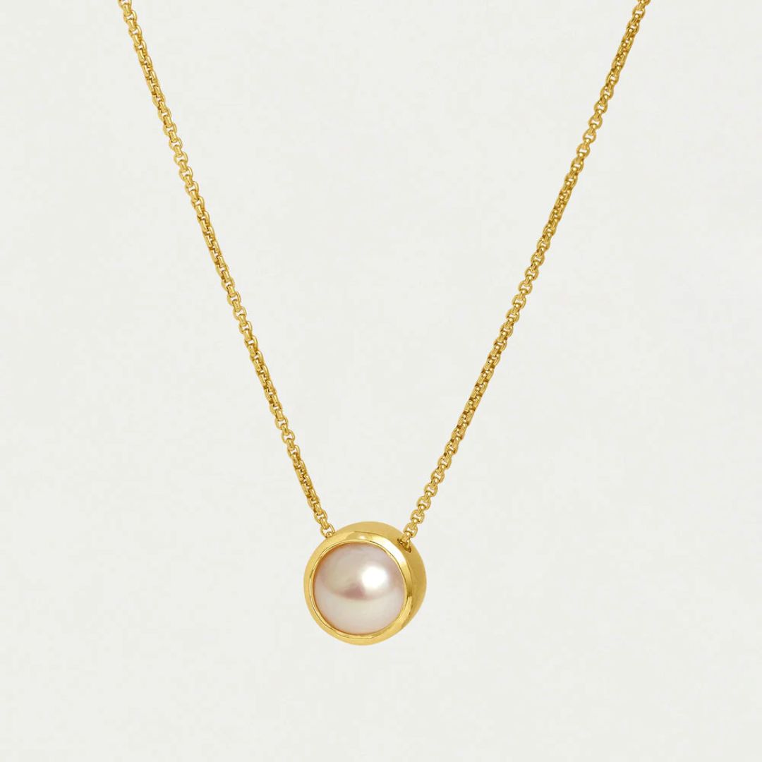 Dean Davidson Signature Knockout Pendant Necklace - Pearl, Gold | Malvern Saddlery