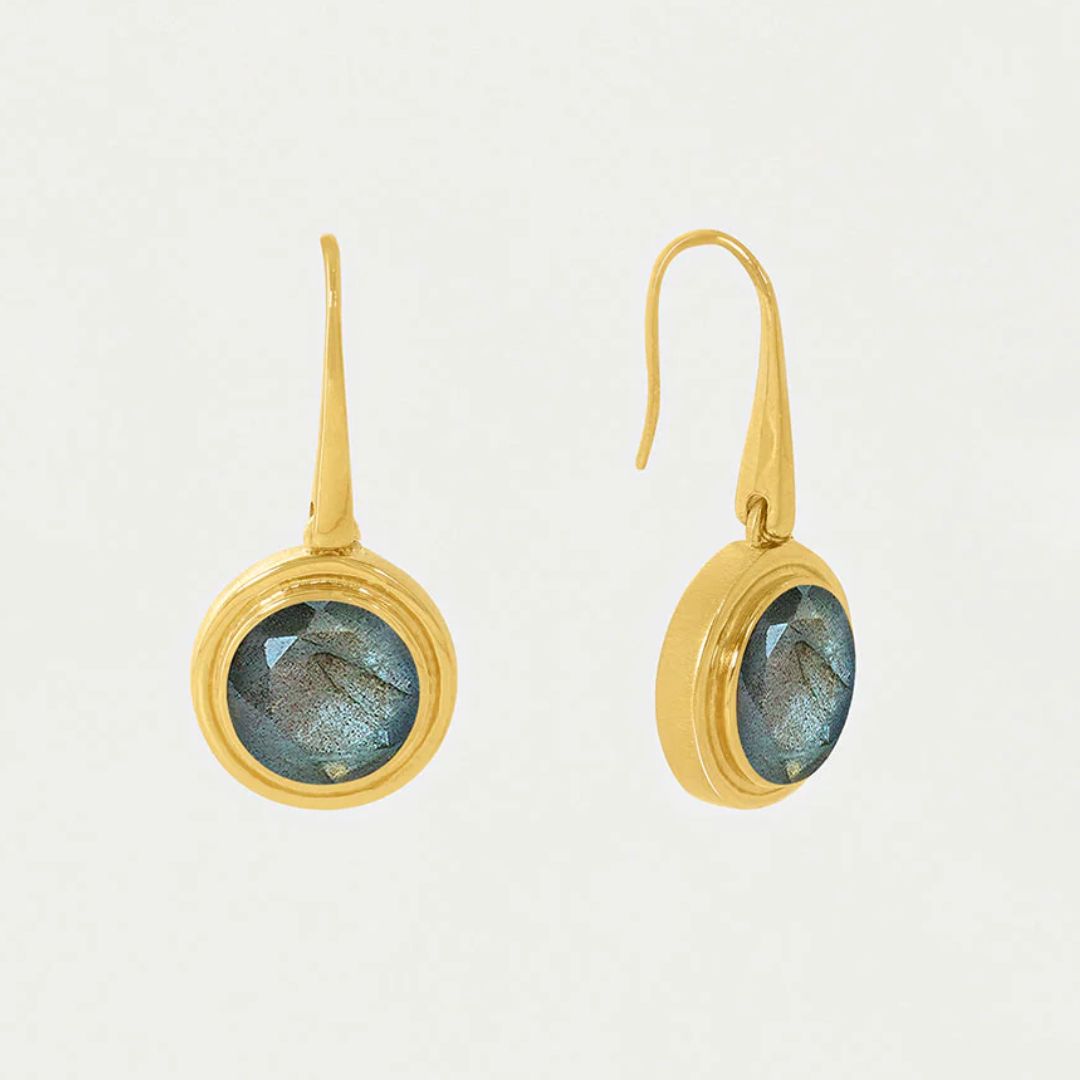 Dean Davidson Signet Gemstone Drop Earring - Labradorite | Malvern Saddlery