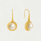 Dean Davidson Signet Gemstone Drop Earring - Pearl | Malvern Saddlery