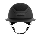 KASK Star Lady Hunter Equestrian Helmet - Black; front view on white background | Wide Brim Helmets | Malvern Saddlery