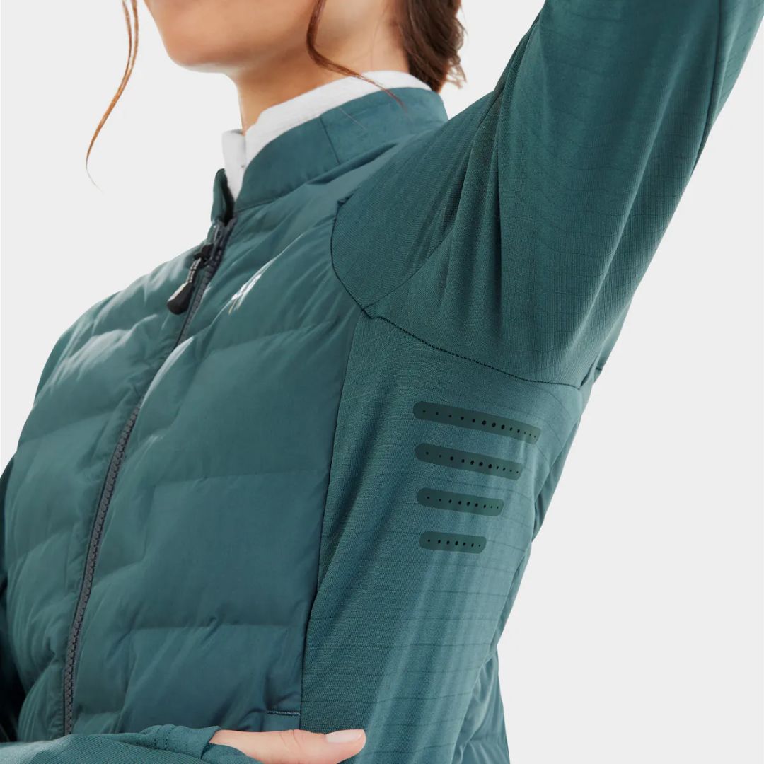 Horse Pilot Storm Jacket - Balsam Green, under arm detail | Malvern Saddlery