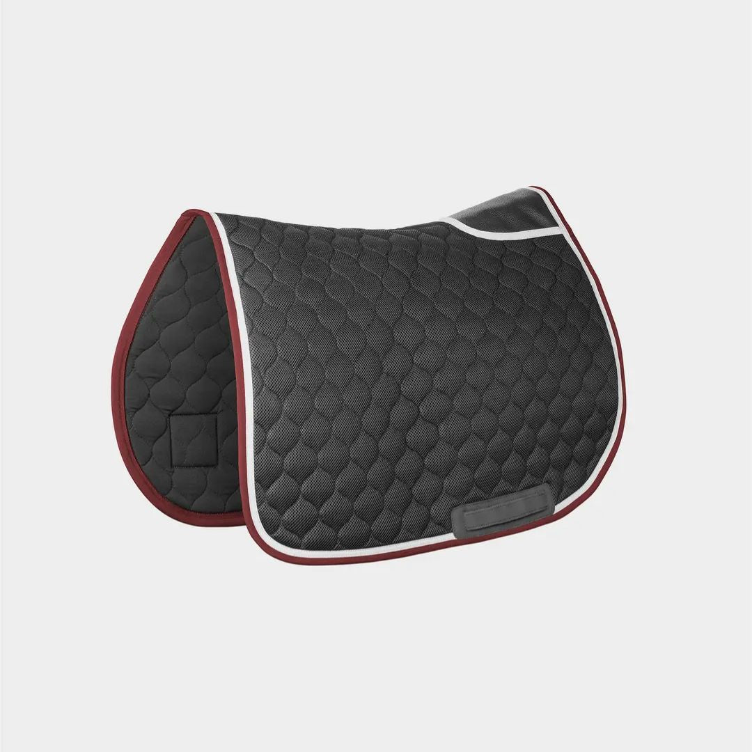 Horse Pilot Saddle Pad - Black/Burgundy | Malvern Saddlery