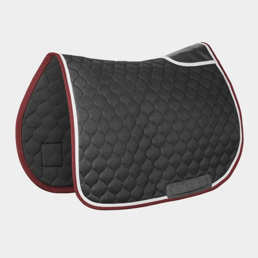 Horse Pilot Saddle Pad - Black/Burgundy | Malvern Saddlery