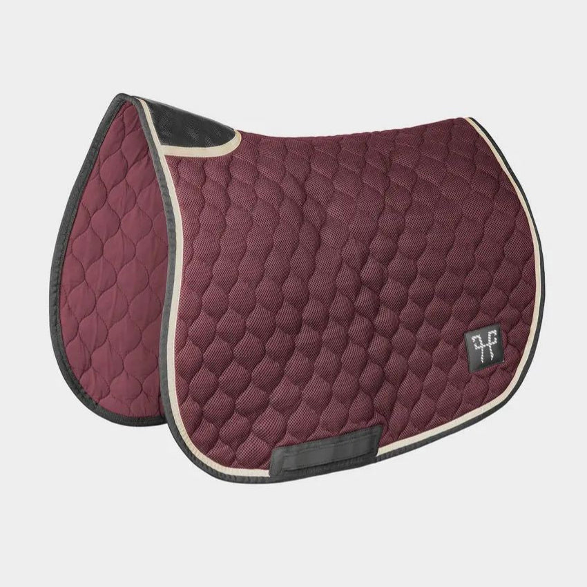 Horse Pilot Saddle Pad - Burgundy/Black | Malvern Saddlery