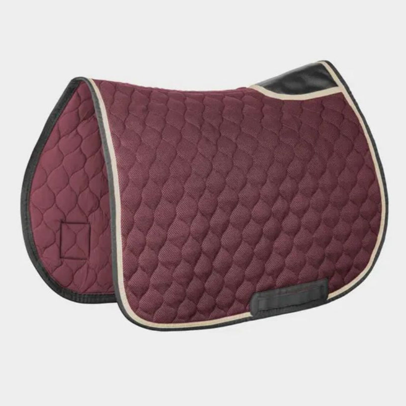 Horse Pilot Saddle Pad - Burgundy/Black | Malvern Saddlery