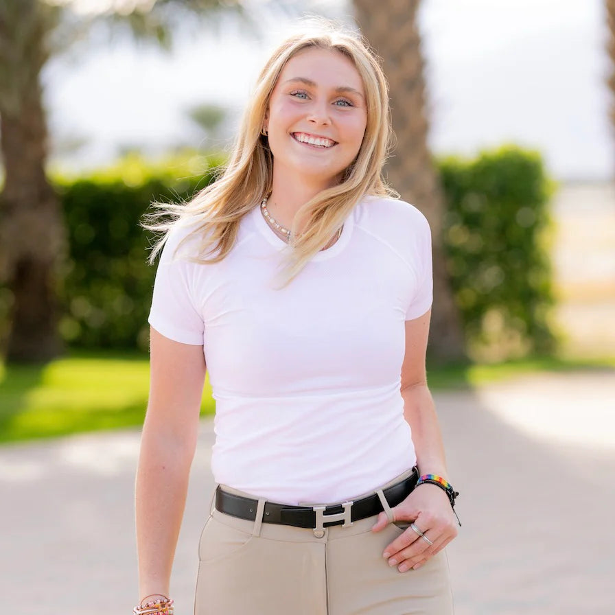 TKEQ Kennedy Seamless 2.0 Short Sleeve Shirt - White | Malvern Saddlery