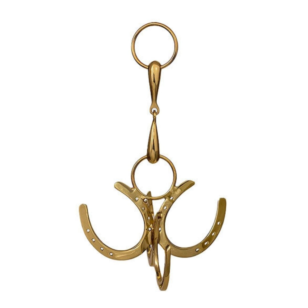 Horseshoe Design Tack Cleaning Hook - Brass | Malvern Saddlery