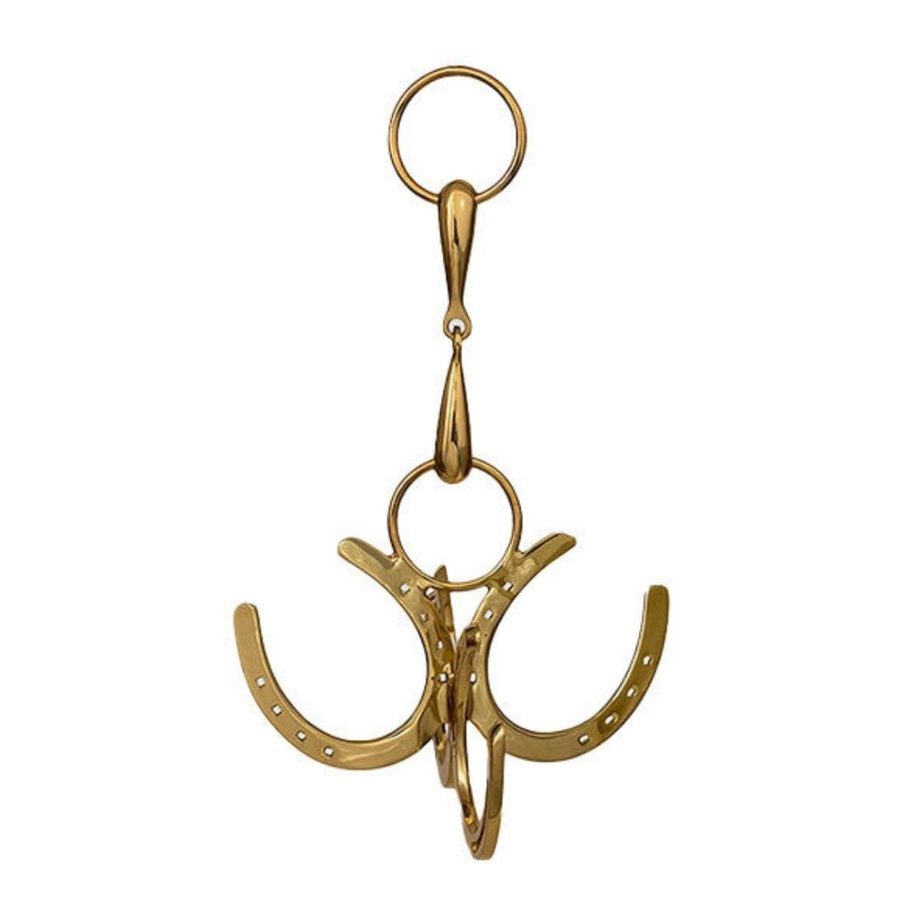 Horseshoe Design Tack Cleaning Hook - Brass | Malvern Saddlery