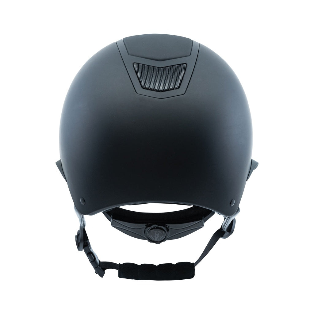 Tipperary Devon MIPS® Wide Brim Helmet - Black Matte, back view | Malvern Saddlery