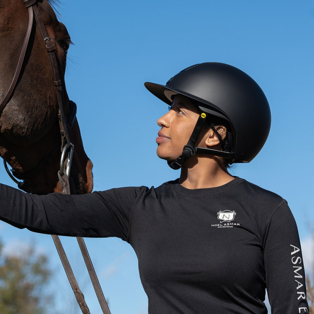 Tipperary Devon MIPS® Wide Brim Helmet - Black Matte | Malvern Saddlery