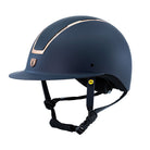 Tipperary Windsor MIPS® Equestrian Riding Helmet, navy with rose gold | Malvern Saddlery