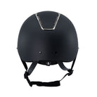 Tipperary Equestrian Windsor MIPS® Wide Brim Helmet; Black Matte with Smoked Chrome; back view | Malvern Saddlery
