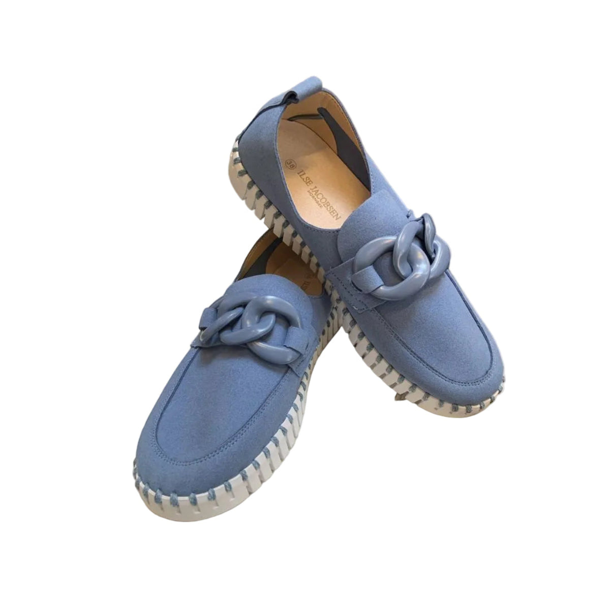 Ilse Jacobsen Soft Loafer Flat in Regatta Blue | Malvern Saddlery