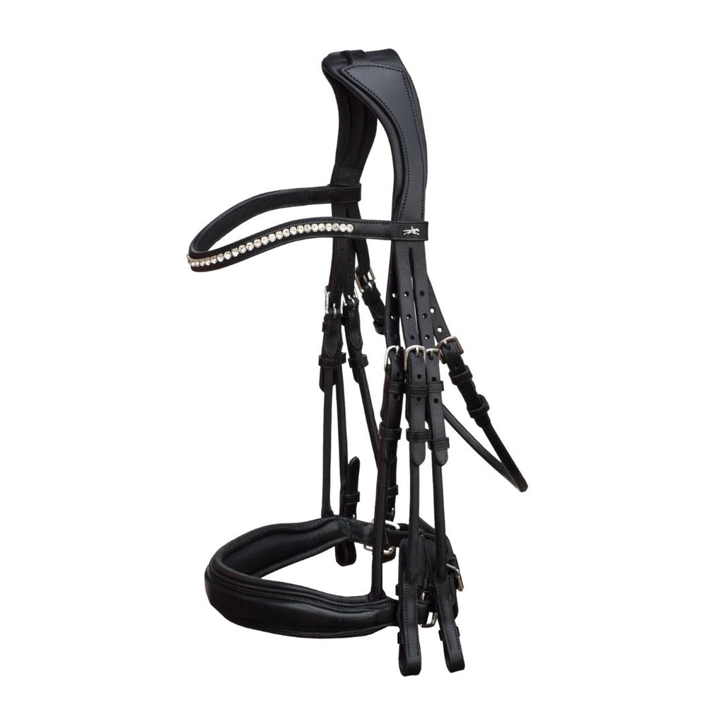 Schockemoehle Sports Venice Dressage Double Bridle - Black | Malvern Saddlery