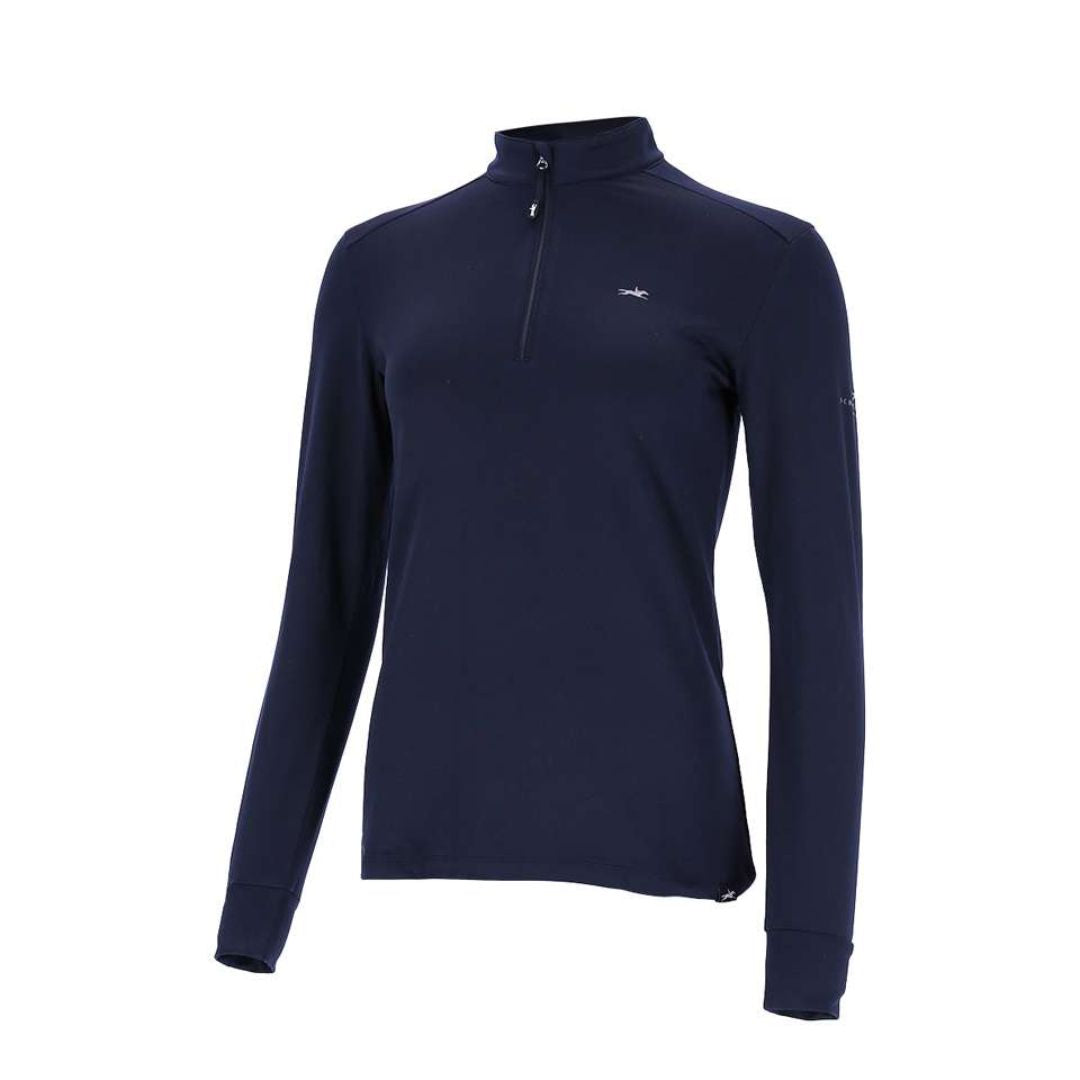 Schockemoehle Sports Winter Page Style Ladies Casual Riding Shirt - Deep Night Blue | Malvern Saddlery